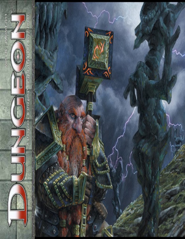 Dungeon Magazine #186 cover