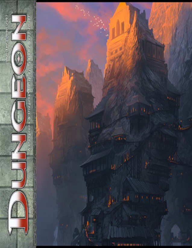 Dungeon Magazine #189 cover