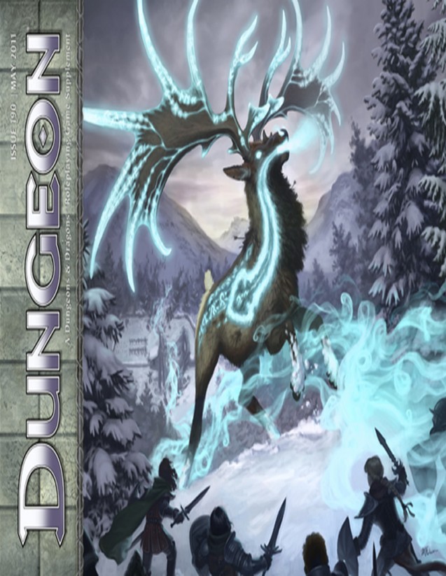 Dungeon Magazine #190 cover
