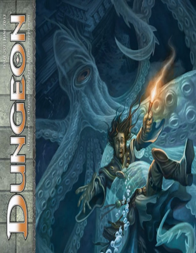 Dungeon Magazine #203 cover