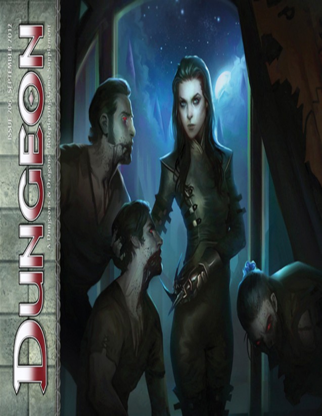 Dungeon Magazine #206 cover