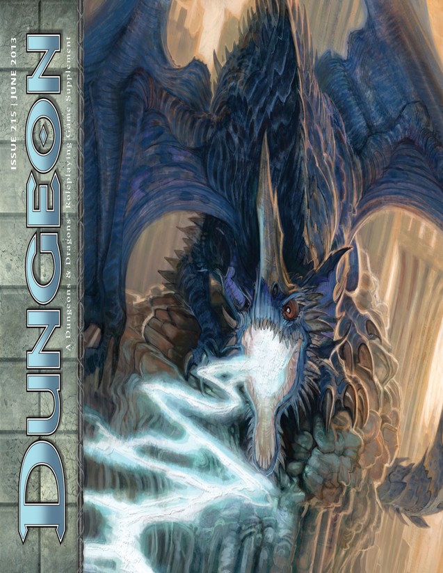 Dungeon Magazine #215 cover
