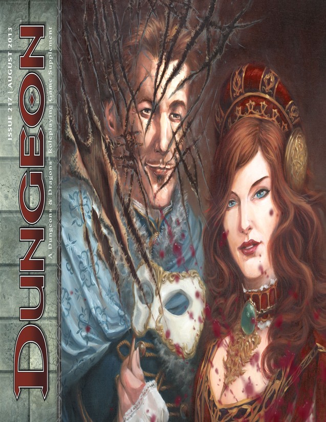 Dungeon Magazine #217 cover
