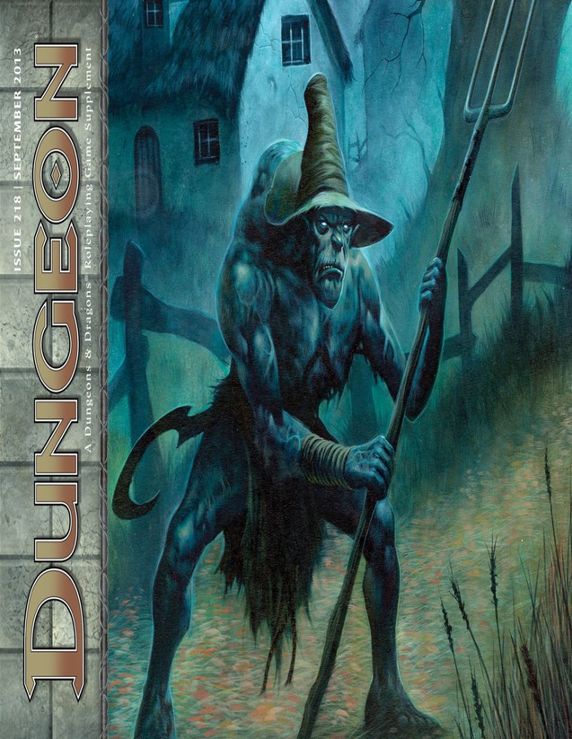 Dungeon Magazine #218 cover