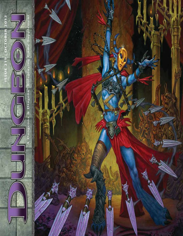 Dungeon Magazine #219 cover