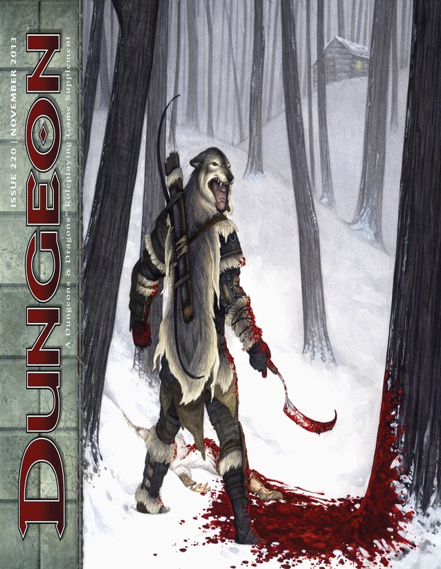 Dungeon Magazine #220 cover