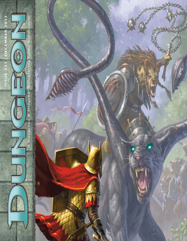 Dungeon Magazine #221 cover